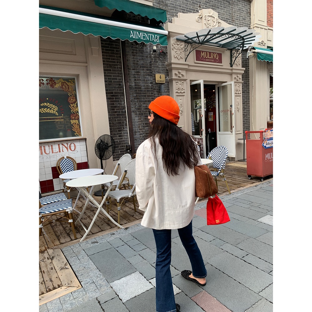 레이스레이어드 부츠컷 진청데님스키니진 유니크 디자인 오피스룩 예쁜 스타일 고급소재 이미지 6