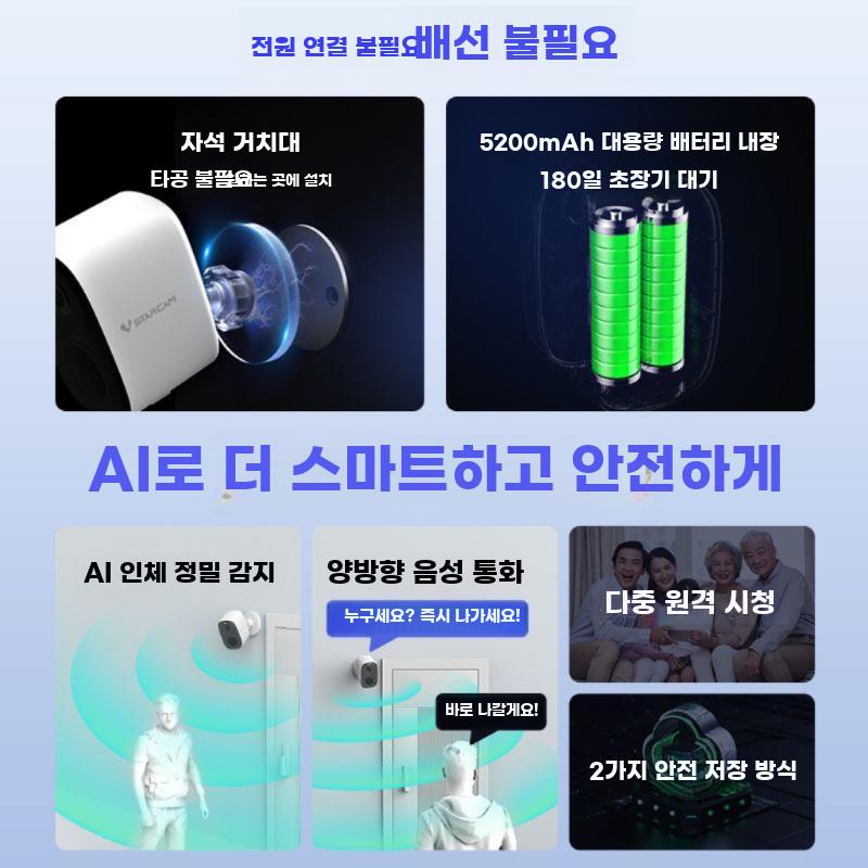 CCTV 스마트 현관 가정용 원룸 상가 주차장 무선 - 상세 이미지 4