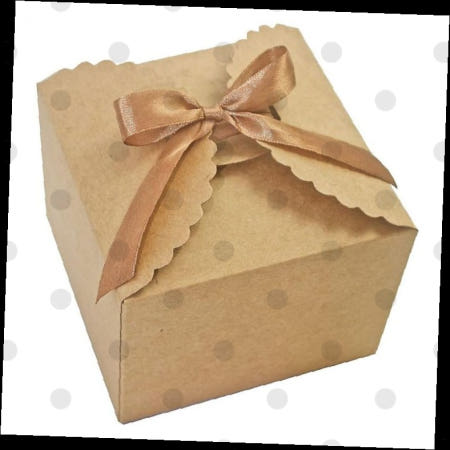 선물상자 크라프트 리본 포장박스 기프트 사각 대형 깔끔한