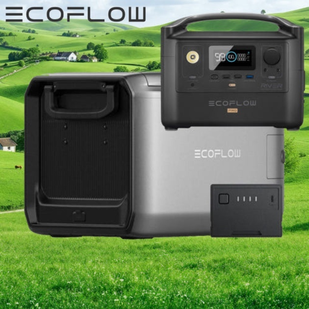 캠핑냉장고 55L 휴대용냉동고 차량용 에코플로우냉장고 배터리세트