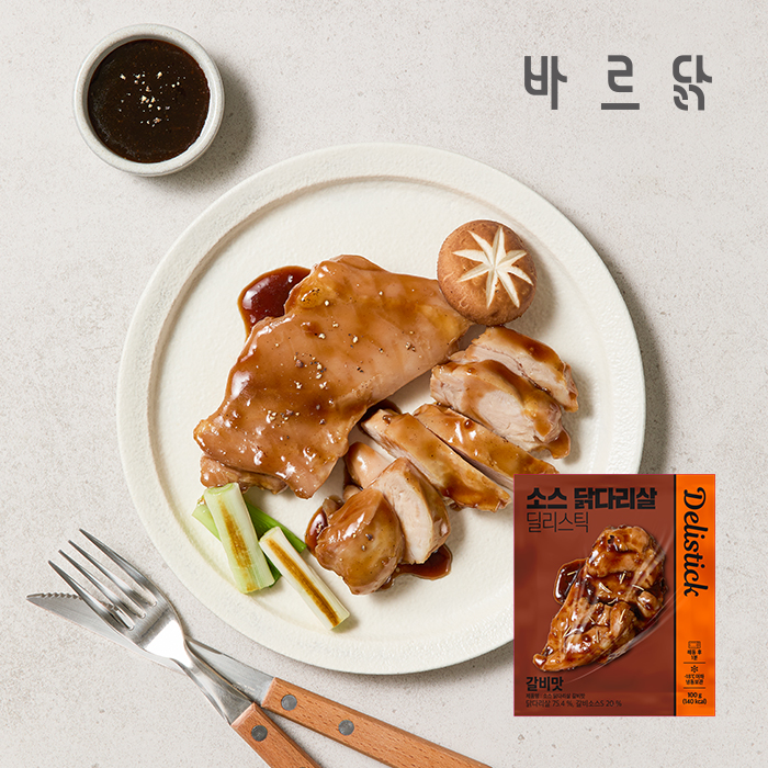 바르닭 딜리스틱 소스 닭다리살 갈비맛 21팩 - 상품 이미지
