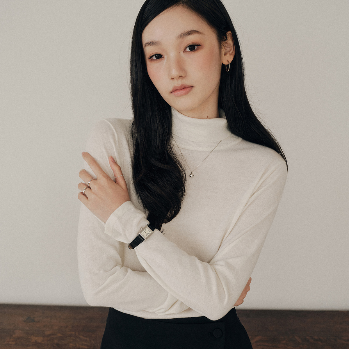 로엠 올데이 메리노울 베이직 터틀넥 RMKAF4TR01 - 상세 이미지 2