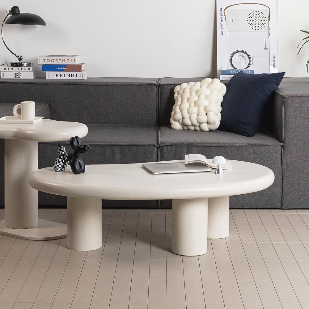 거실테이블 원목 미드센추리 탁자 플로우 테이블