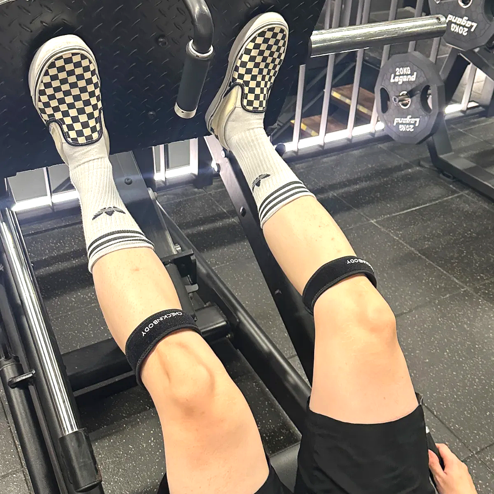 체크인바디 러닝 무릎보호대 등산 헬스 마라톤 배드민턴 슬개골 슬개건 연골 아대 밴드 한쪽 - 상세 이미지 4