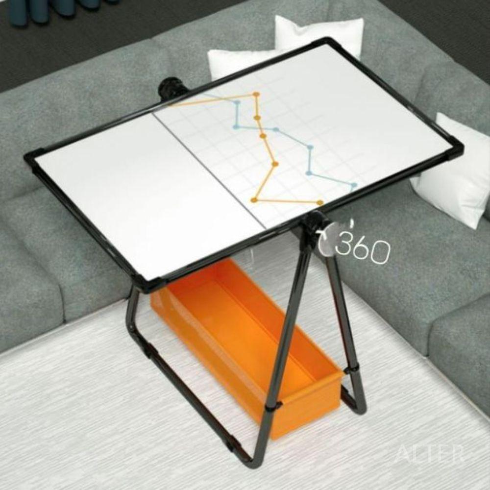 화이트 보드 칠판 붙이는 이동식 스탠드 교육용 가정용 47x67cm 화이트보드+16펜 - 상세 이미지 4