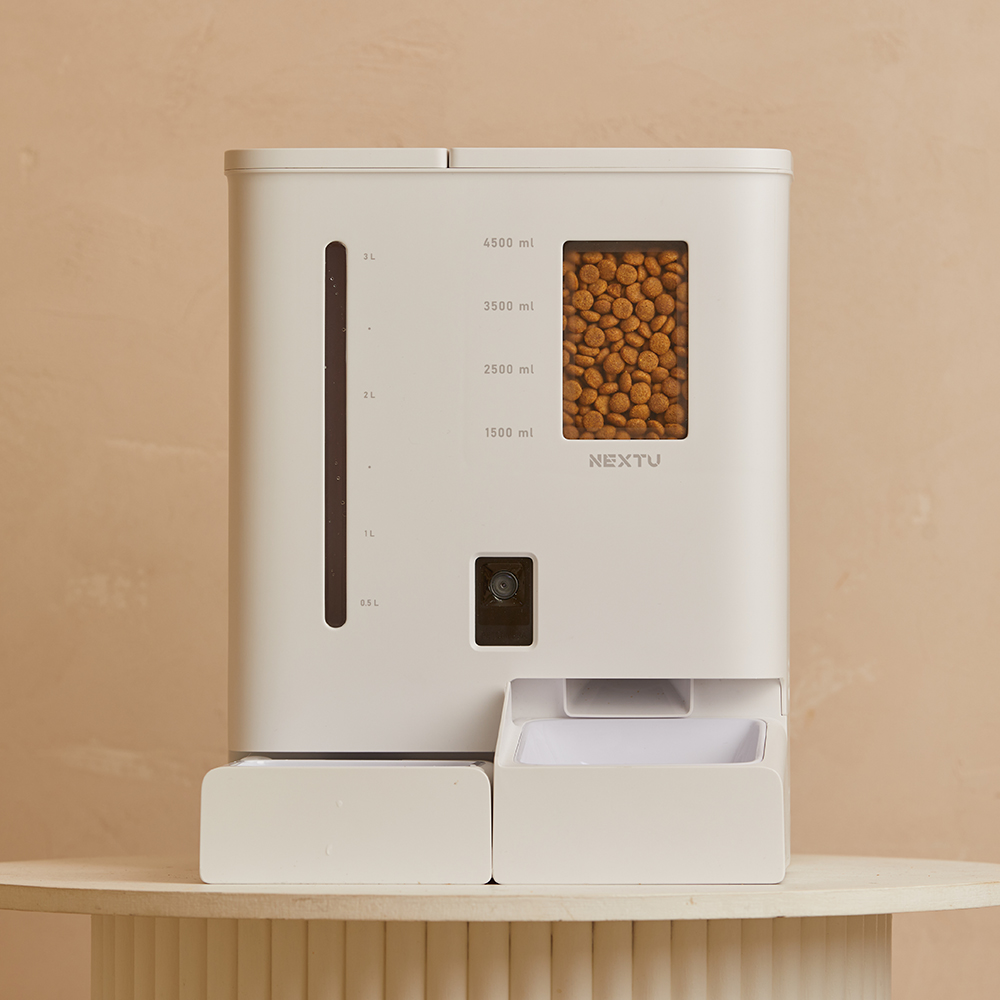 펫지니 강아지 자동급수기 애견 고양이 급식기 5L 앱연동 CCTV 음성지원