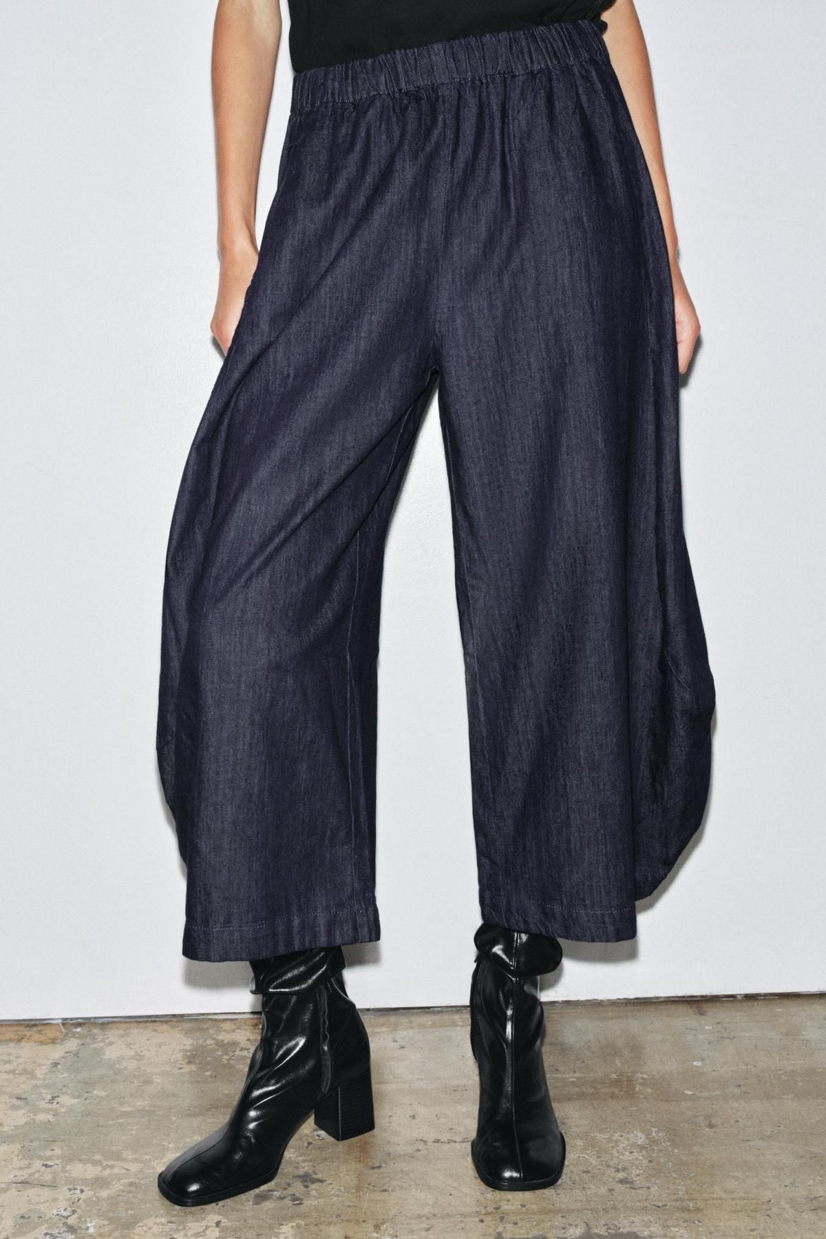 자라 볼륨 와이드 데님 팬츠 5216/268 BLUE - 메인 이미지