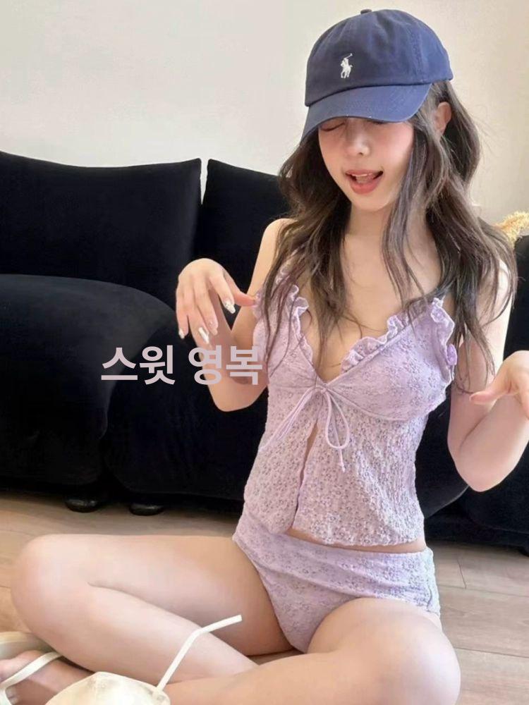원피스수영복 비키니세트 실내수영복 휴양지 여성용 호캉스 바캉스 여자수영복 비키니수영복 타로퍼플 M 40~47.5kg - 상세 이미지 4
