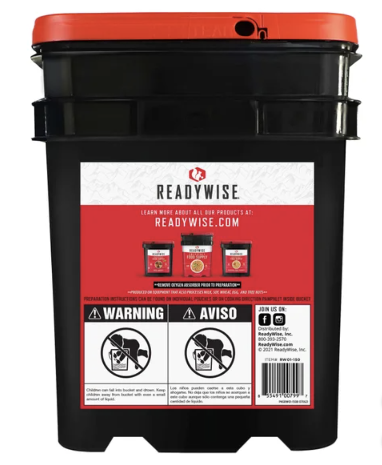 레디와이즈 25년 유통기한 비상식량 150인분 ReadyWise - 상세 이미지 2