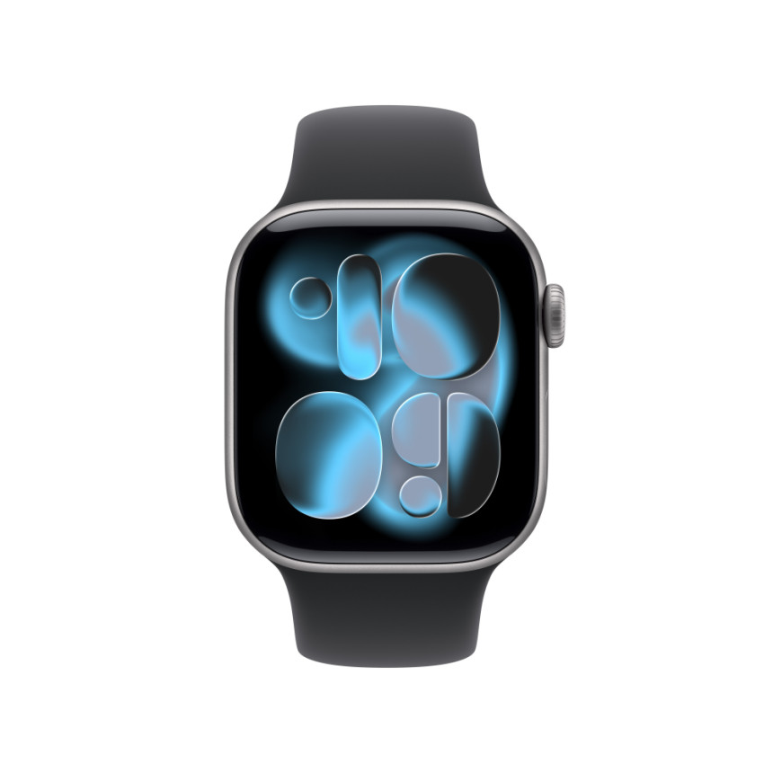 애플워치 11 GPS 스페이스 그레이 알루미늄, 42mm, 블랙 스포츠밴드 S/M