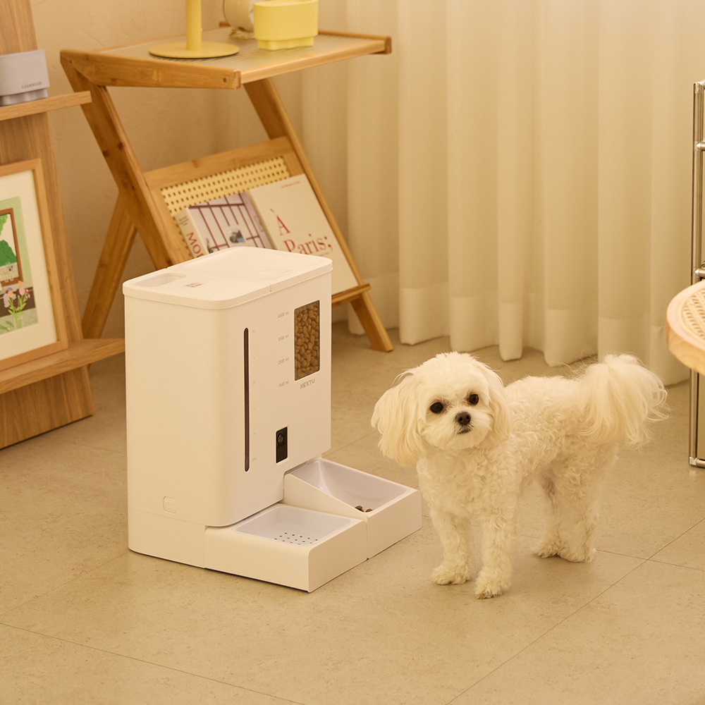 펫지니 강아지 자동급수기 애견 고양이 급식기 5L 앱연동 CCTV 음성지원