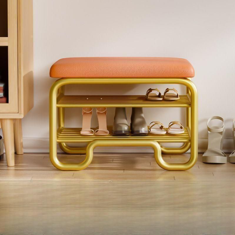 미니 슈벤치 현관 입구 신발장 낮은 벤치 신발정리대 40cm 화이트 가죽