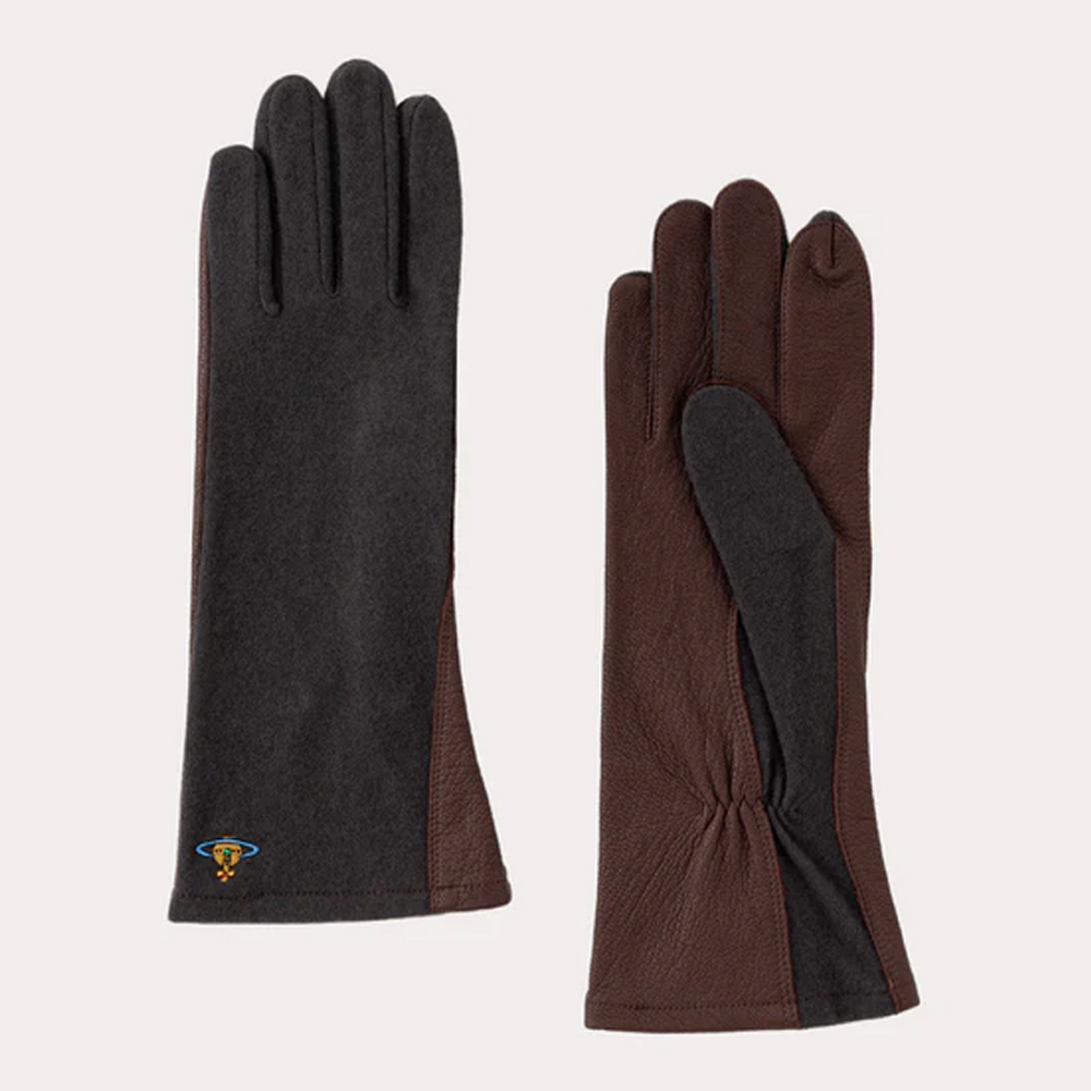 비비안웨스트우드 장갑 LEATHER & WOOL 1344952009 - 상세 이미지 3