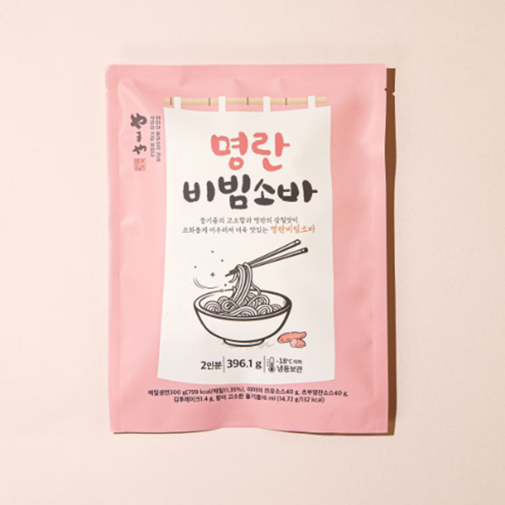 야마야 명란비빔소바 396.1g 여름 별미 막국수 모밀 - 상세 이미지 4