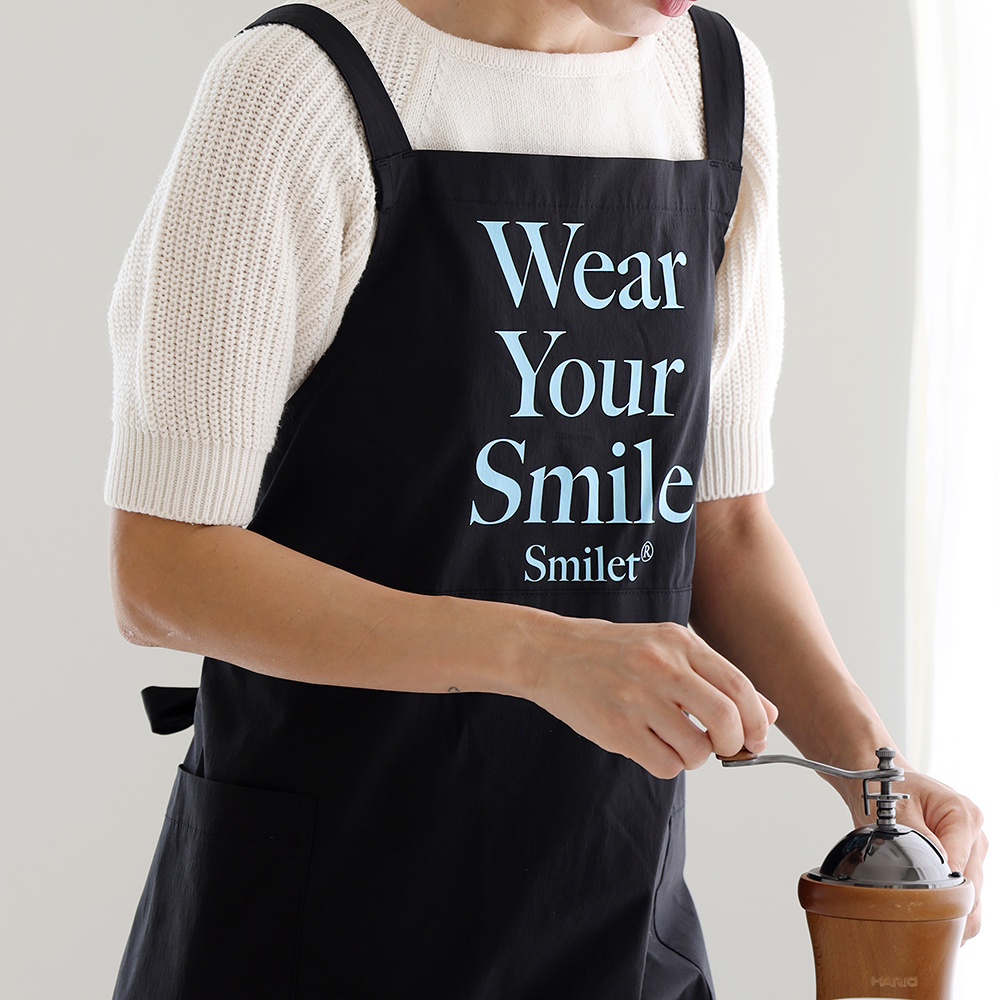 [미소쌤] 스마일렛 WYS 앞치마 방수 주방 카페 바리스타 미용 네일샵