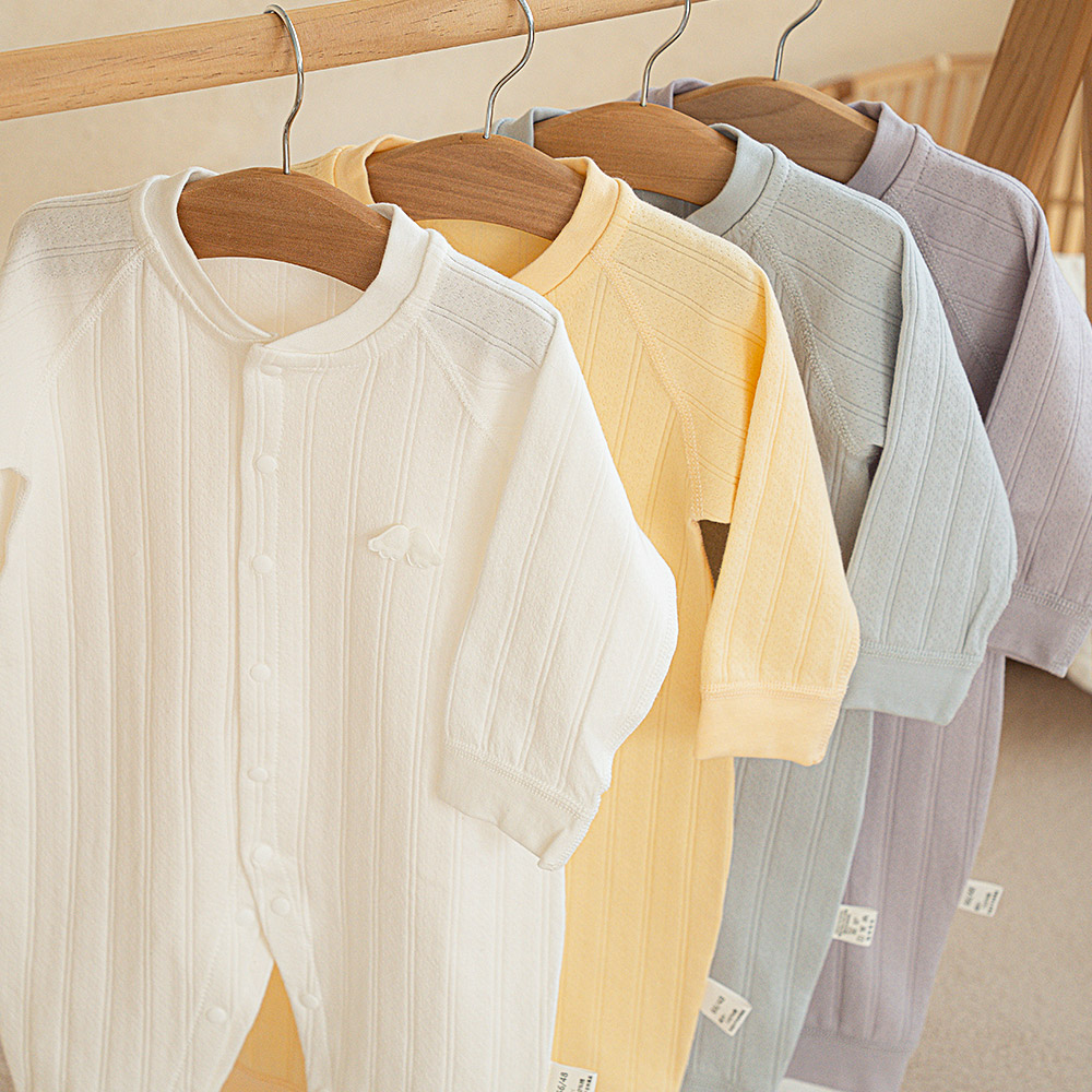 포그망 순면 아기 우주복 실내 긴팔 신생아 아기옷 백일 봄 가을 겨울 출산선물