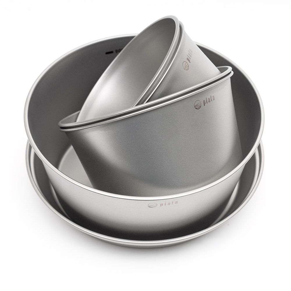 플라타 보울 6P 세트 스텐 캠핑 식기 접시 그릇