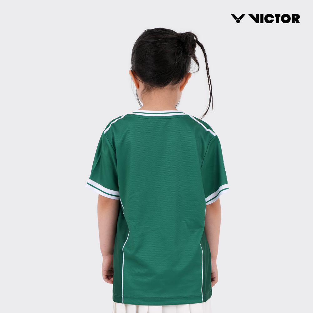 빅터 VICTOR 주니어 반팔 티셔츠 VT25CGW032J 배드민턴 탁구 스쿼시 스포츠웨어 - 상세 이미지 2