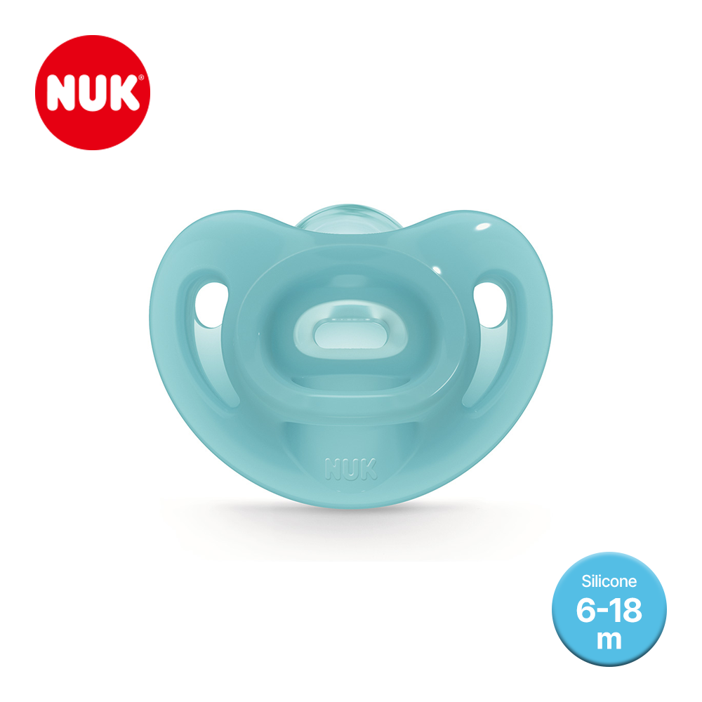 누크 센서티브 올실리콘 쪽쪽이 1개입 S2 (6-18개월), 블루