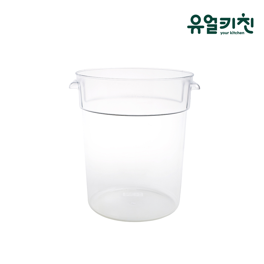 투명 원형통 플라스틱 식재료 보관용기 저장용기 20L, 1개 - 메인 이미지