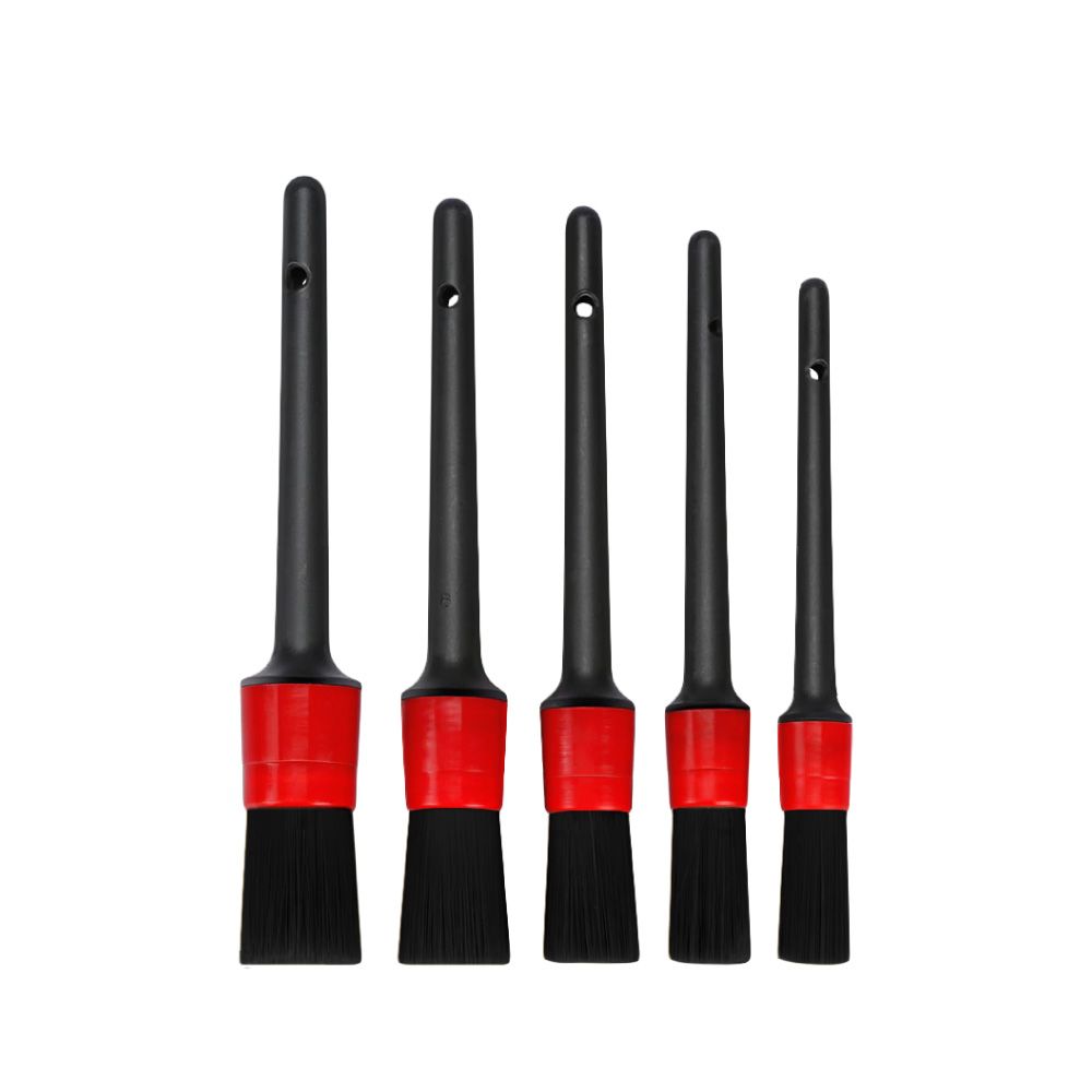하드락 디테일링 세차 브러쉬 5종 세트 블랙  실내 휠 자동차 타이어 브러쉬 세차솔 제품 이미지