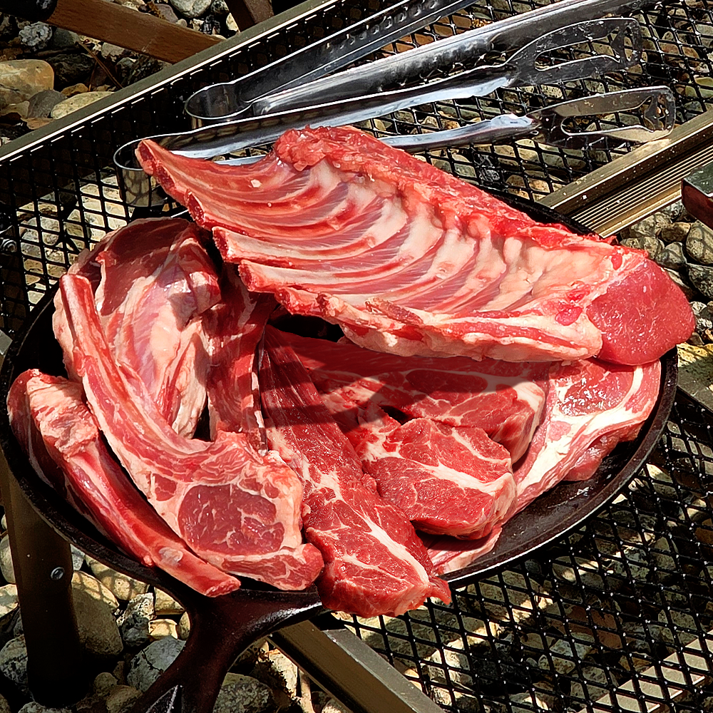 하이마블 양갈비 숄더랙 프렌치랙 큐브 양꼬치 호주산 어린 양고기 캠핑 바베큐 홈파티