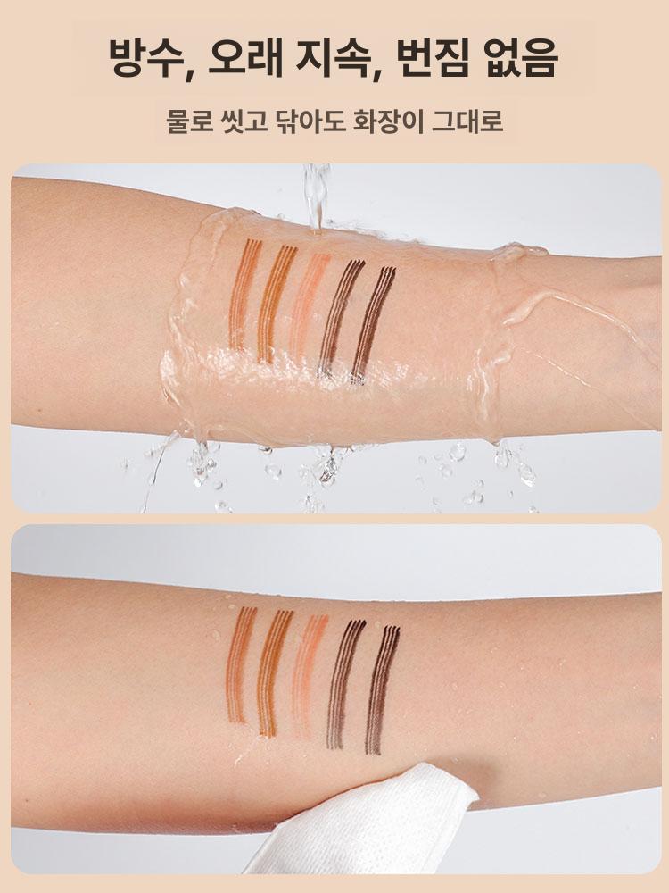 포크형 눈썹 펜슬 내츄럴 아이브러워 포크펜 워터프루프아이브로우 타투아이브로우 1 라이트브라운 1.5g - 상세 이미지 2