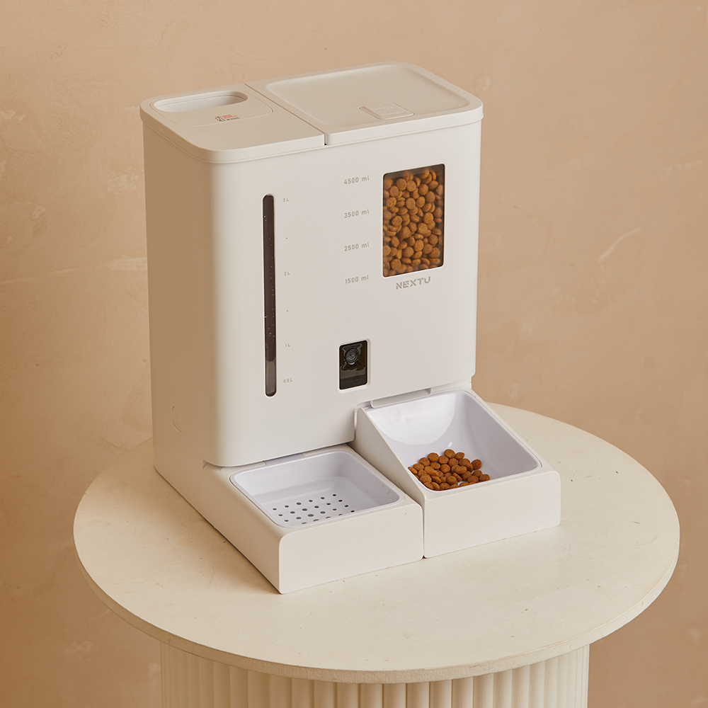 펫지니 강아지 자동급수기 애견 고양이 급식기 5L 앱연동 CCTV 음성지원