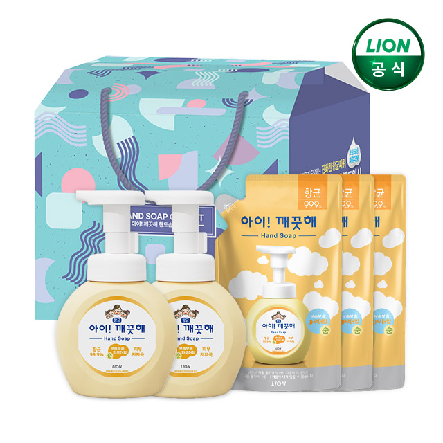 아이깨끗해 핸드워시 순 대용량 선물세트 (490ml 본품 1개+450ml 리필 3개) - 상세 이미지 2