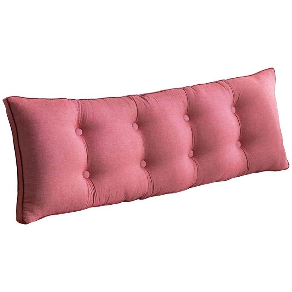 침대 헤드 쿠션 자취방 인테리어 대형 바디 베개 필로우 롱 가드 핑크 120x50cm - 상세 이미지 2