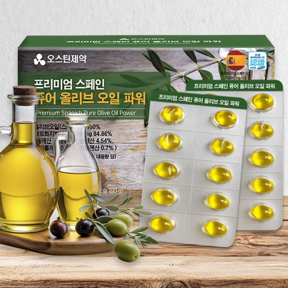 대용량 퓨어 올리브오일 파워 180캡슐 6개월분 - 상품 이미지