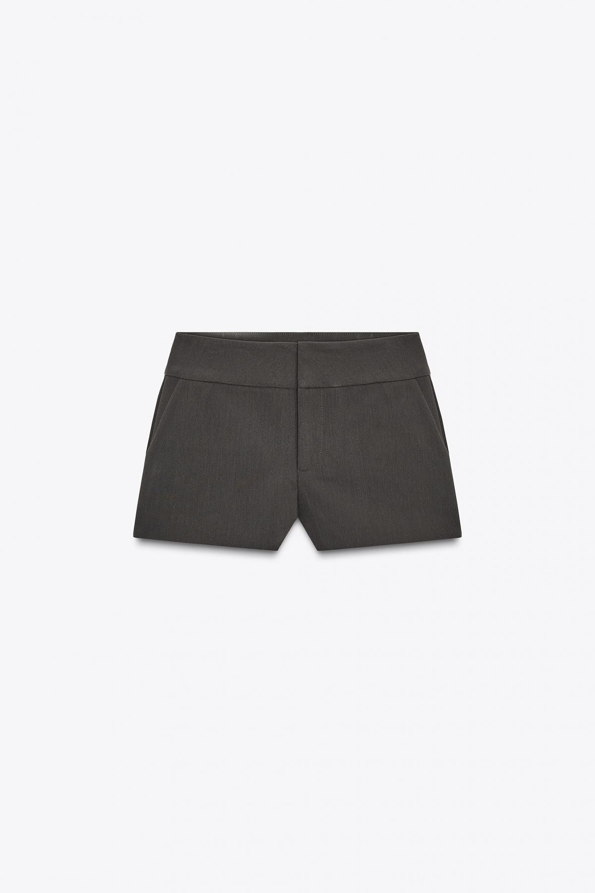 자라 테크니컬 미드웨이스트 미니 쇼츠 4661/518 ANTHRACITE GREY - 메인 이미지