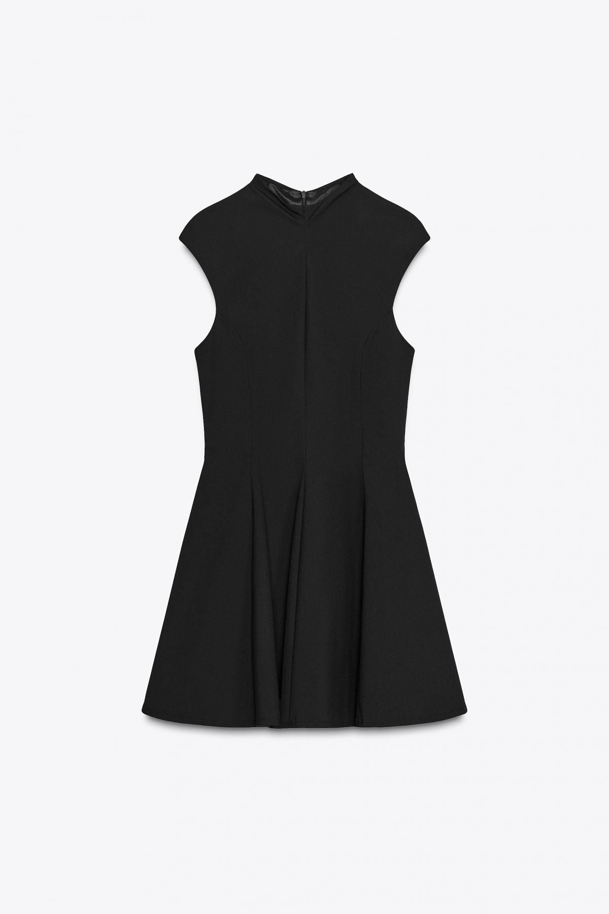 자라 볼륨핏 하이넥 미니 원피스 8916/230 BLACK - 메인 이미지