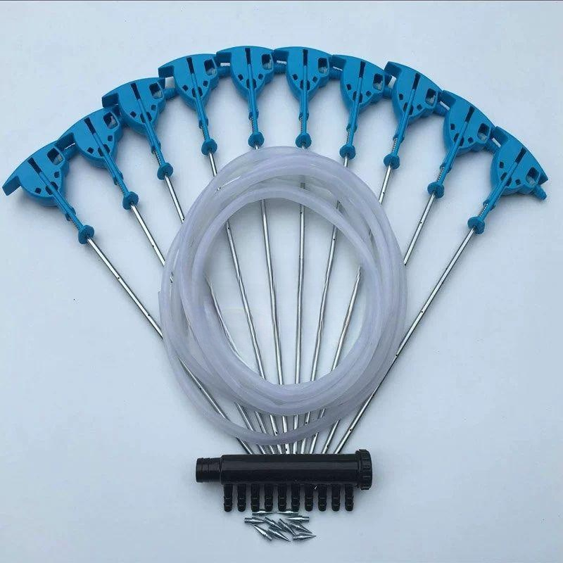 버섯 침봉 기 농장 주입기 물 식용 양식장 굴 바늘 38cm 5개 바늘+5개 관+5m 호스 - 상품 이미지