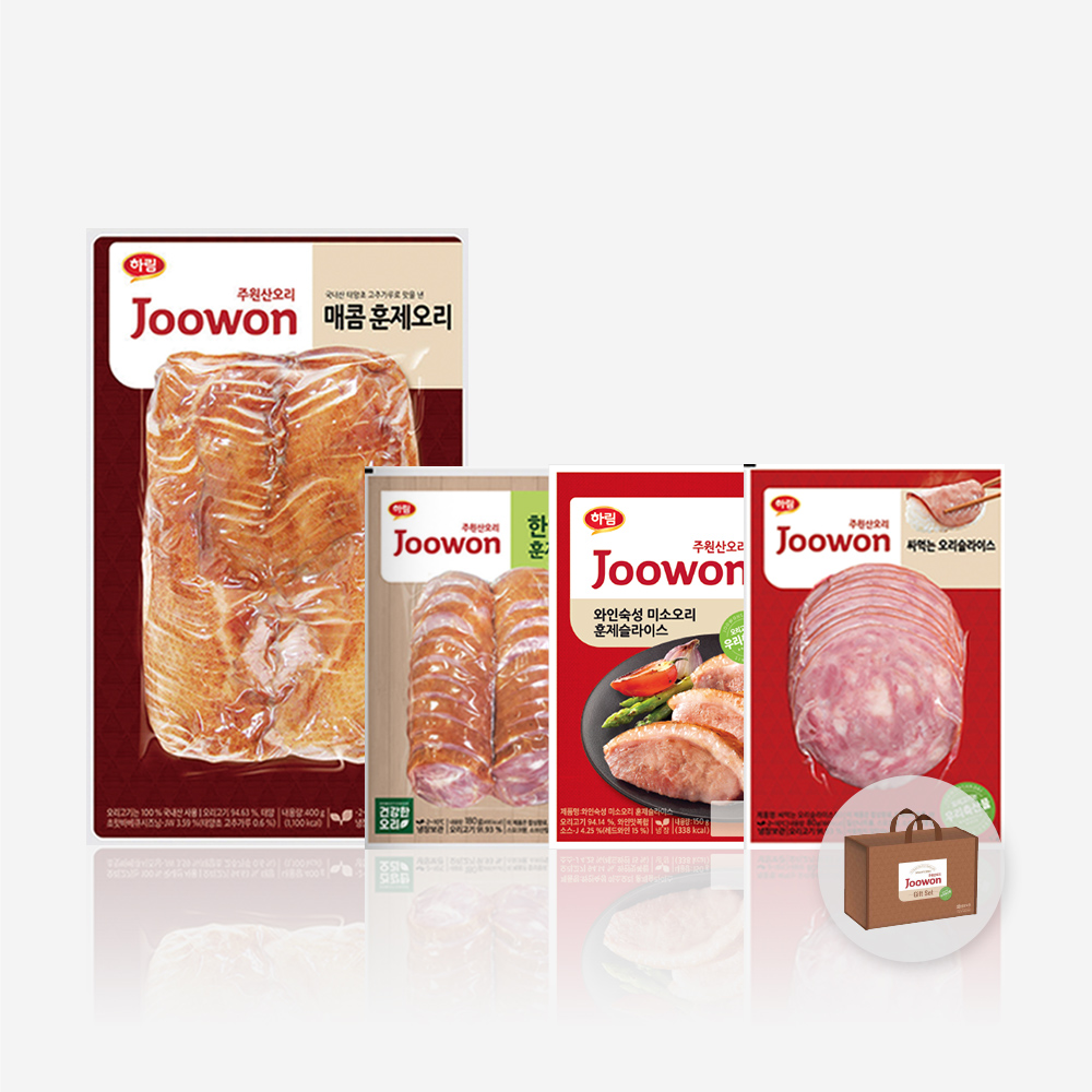 하림 주원산오리 훈제 오리 선물 세트 1호 명절 어버이날 어르신 선물 오리 고기 선물