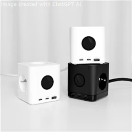 [에코너] MT16 큐브 멀티탭 전선형 1.8M LCD 패널 탑재 USB USB포트 C타입 선물 패키지 타워