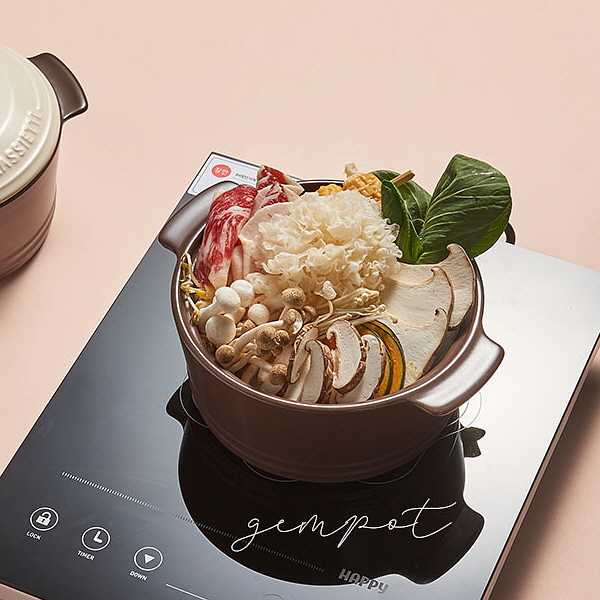 라씨에뜨 젬팟 무균열 내열 뚝배기 계란찜 솥밥 / 골드에디션 18cm - 상품 이미지