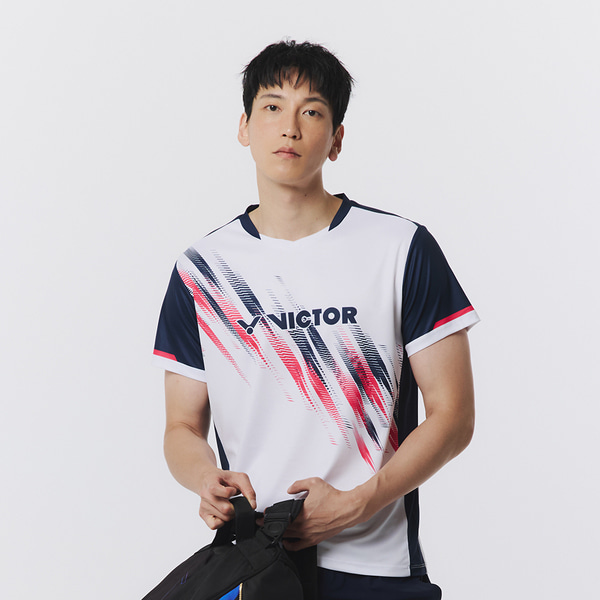 빅터 아울렛 남성 반팔 티셔츠 VT25CGW027M 배드민턴 탁구 스쿼시 스포츠웨어 - 상품 이미지