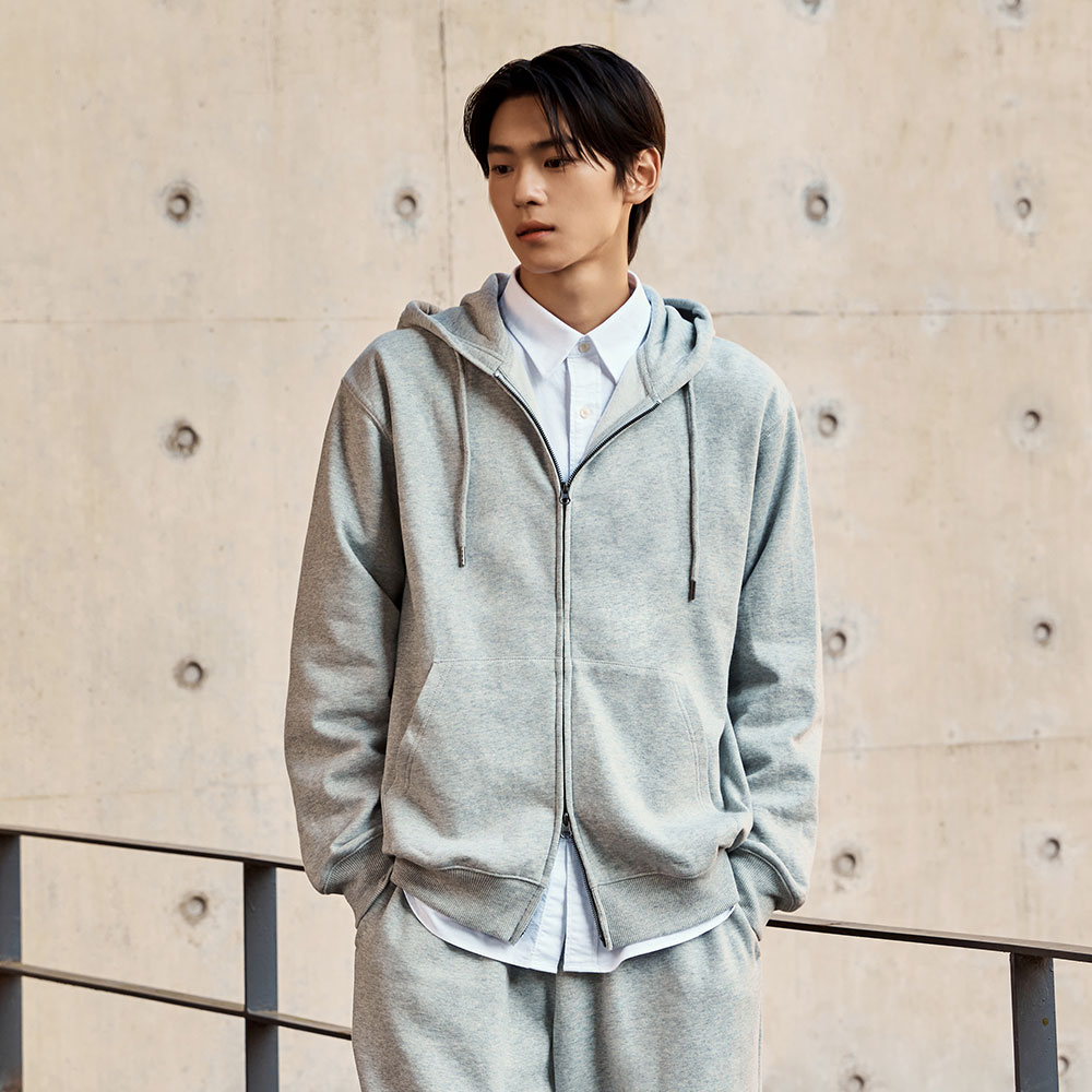 [프렌치테리] 스파오 2-WAY 후드 집업(기모) SPMZF4TC02