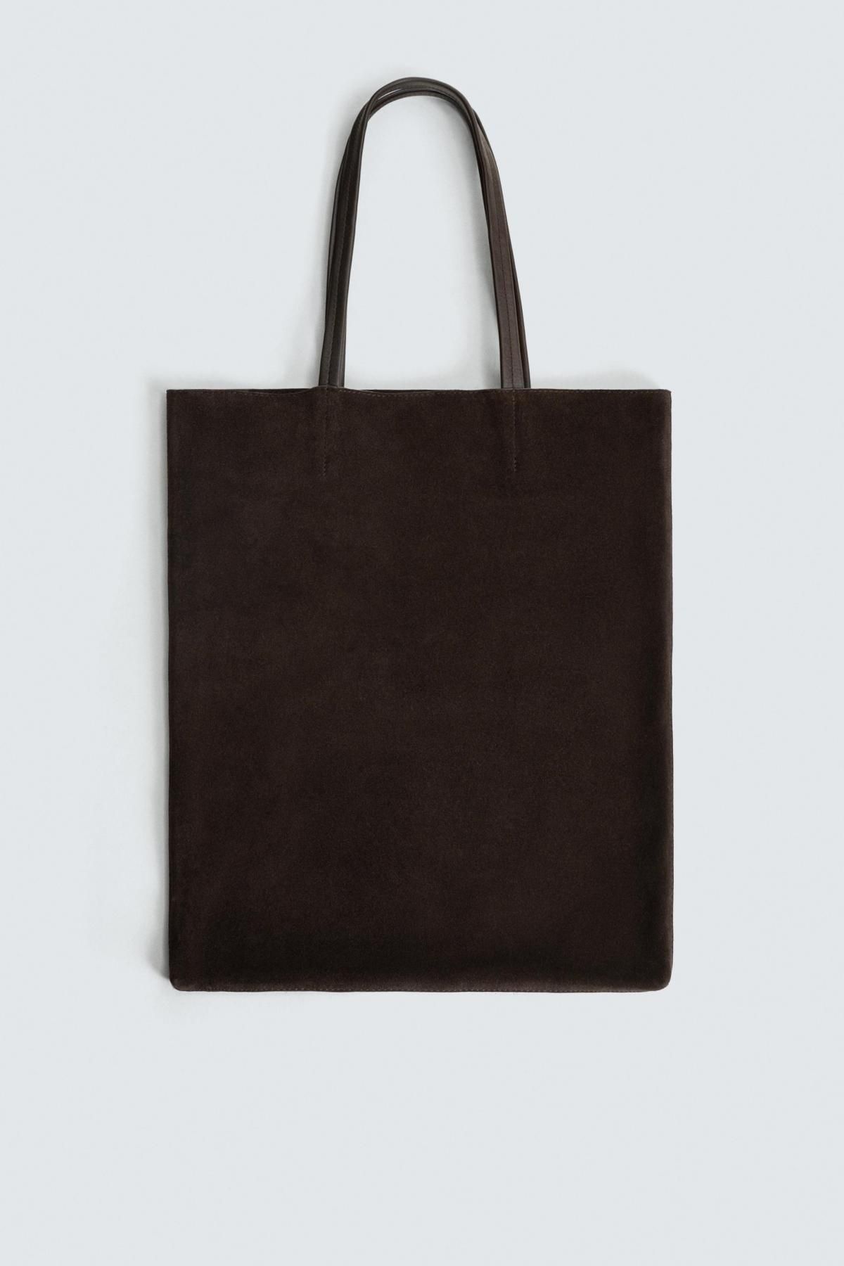 자라 가죽 토트백 3343/620 BROWN