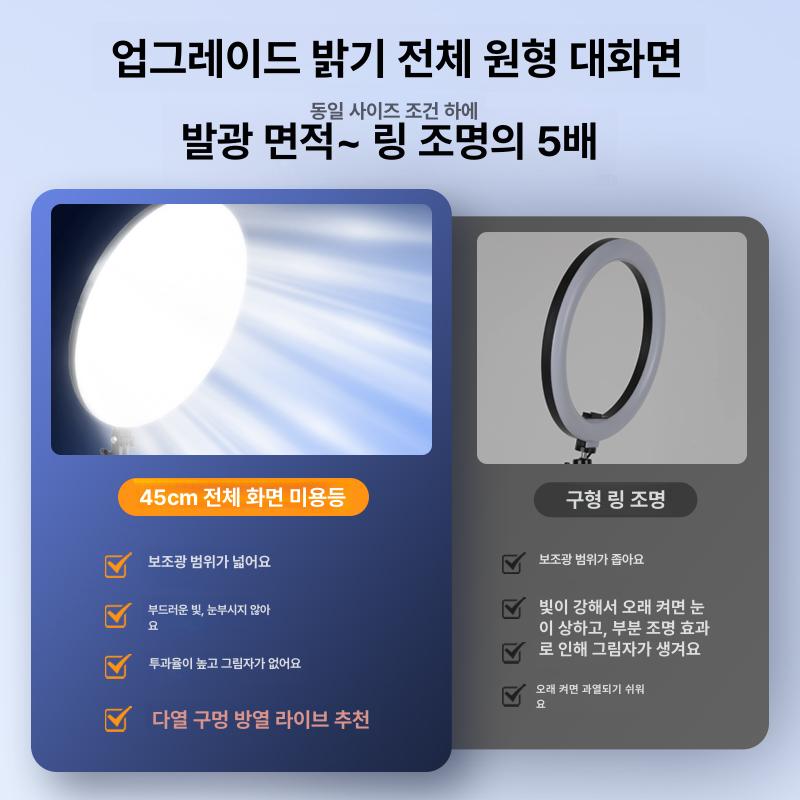 촬영 조명 사진 조명 원스탠드 장비 원형 플래시 3000W 표준 풀스크린 보조광+스탠드 - 상세 이미지 2