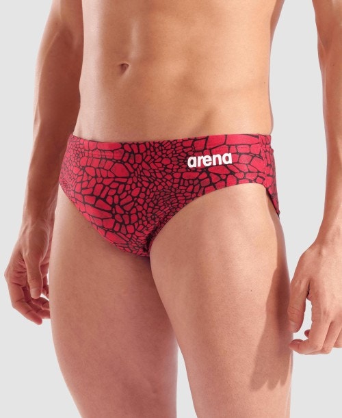 아레나 Snakeskin Swim Brief 이미지 8