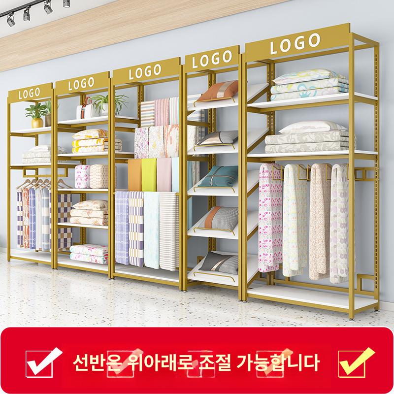 철제 매장 진열장 옷걸이 수납장 의류 정리대 행거 선반 원단 80x45x245 - 상세 이미지 2