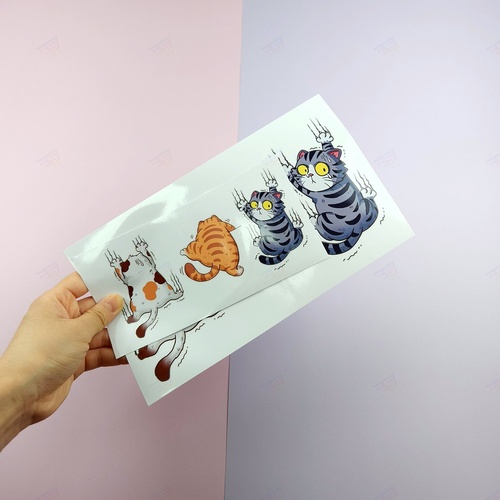 차량 고양이 스티커 흠집 기스 스크래치 범퍼 문콕 - 상세 이미지 3