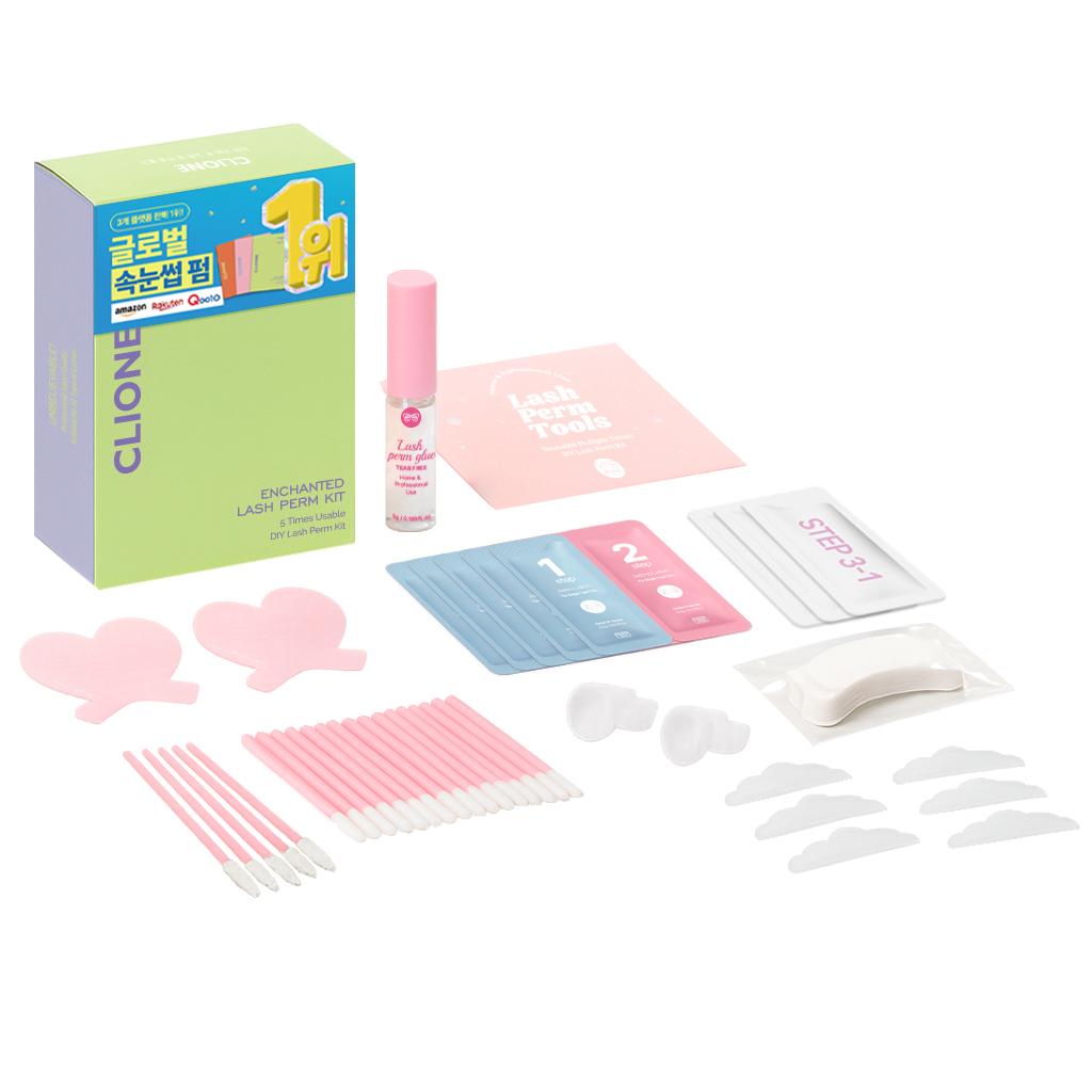 클리오네 셀프 속눈썹펌 래쉬 파마 키트 5회분 세트