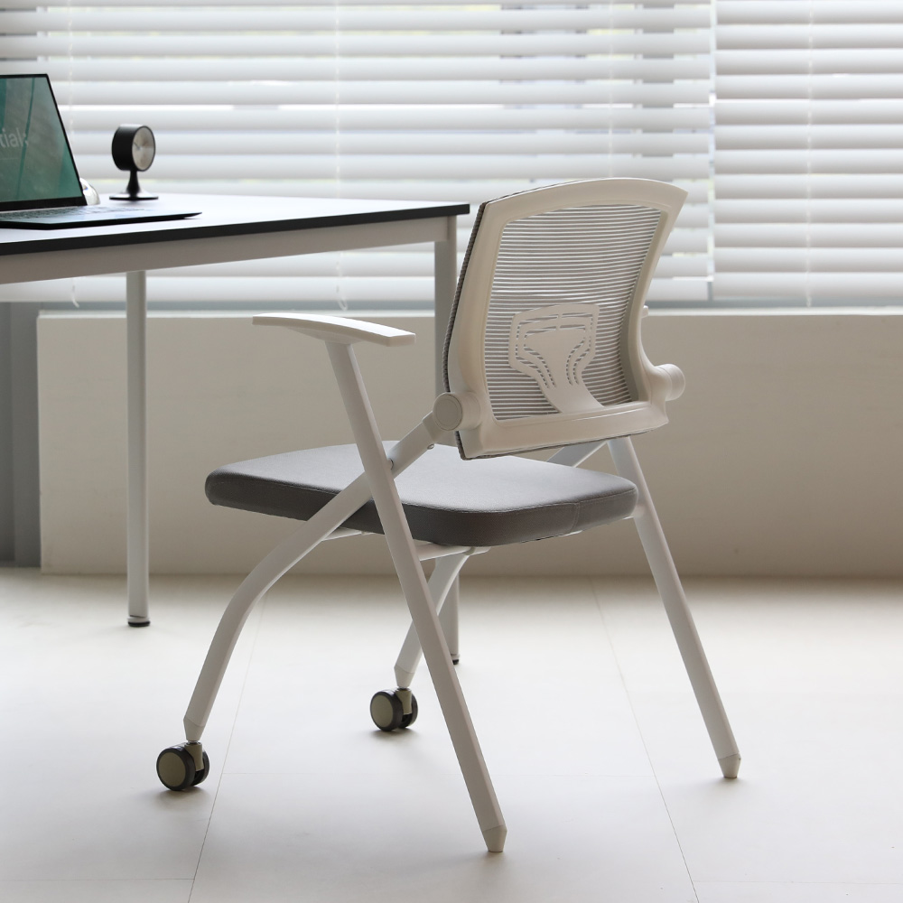 린백 LB112S 접이식 컴퓨터 책상 학생 공부 편한 의자 사무실 회의실 의자