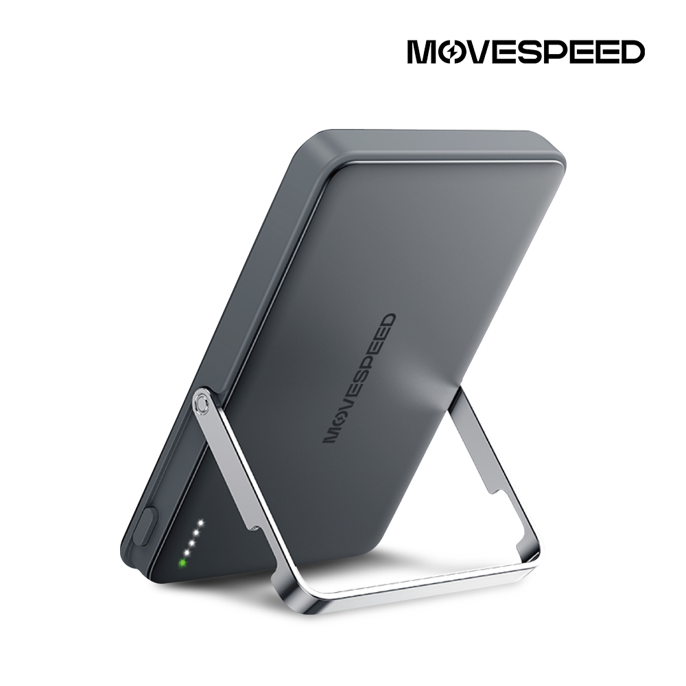 무브스피드 18W 맥세이프 무선 충전 스탠드형 보조배터리 5000mAh S05 Pro - 상품 이미지