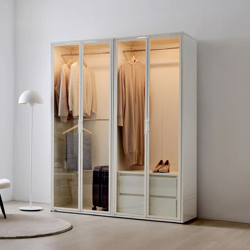 동서가구 블룸 철제 LED 드레스룸