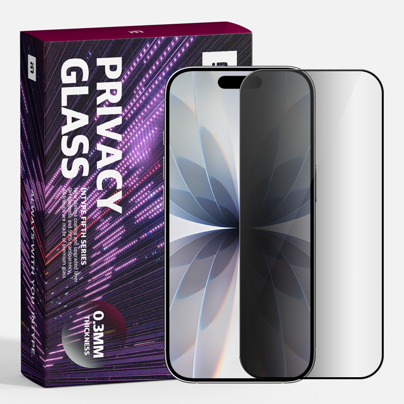 인타입 프라이버시 강화유리 사생활보호필름 아이폰17, 2매입 제품 이미지