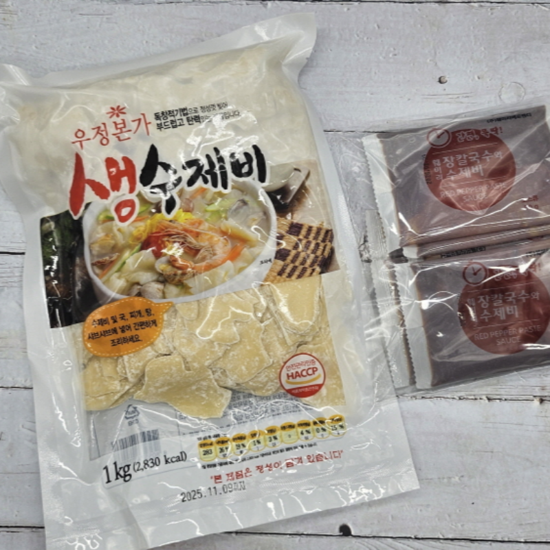 강릉 가서 먹는 그 맛 그대로 장수제비 장칼국수 멸치 수제비 멸치 칼국수 6인분 x3팩 - 상세 이미지 4